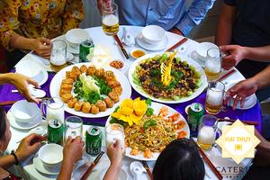 Một bữa tiệc với những món ăn của sự đẳng cấp