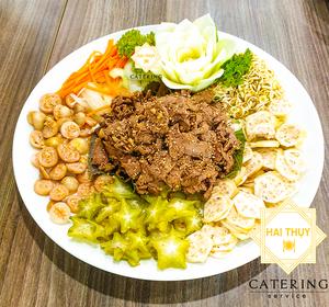 Gỏi bò ngũ sắc mang hương vị tinh tế