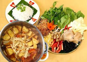 Ghi điểm tuyệt đối từ các món lẩu chay với dịch vụ nấu tiệc tại nhà